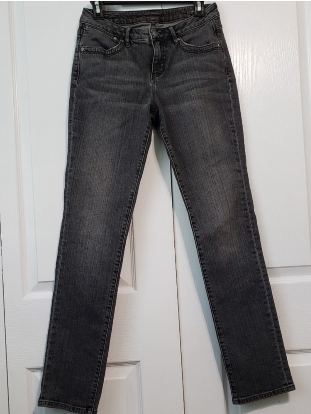 Jag Jeans Petites Faded Black Wash Mid Rise Straight Leg Size 8P EUC